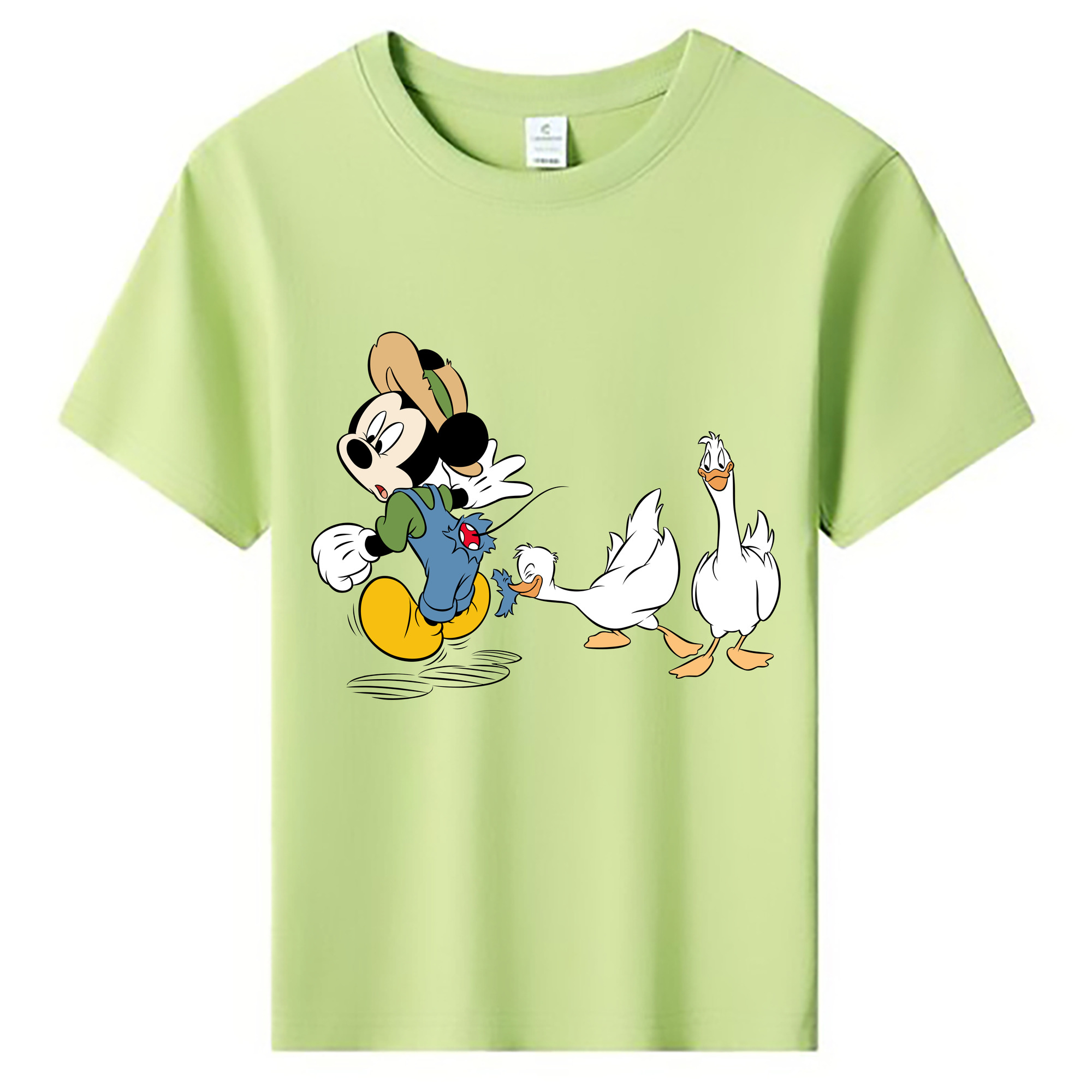 ミッキーマウス Mickey Mouse 綿100％キッズTシャツ（フロントプリント）